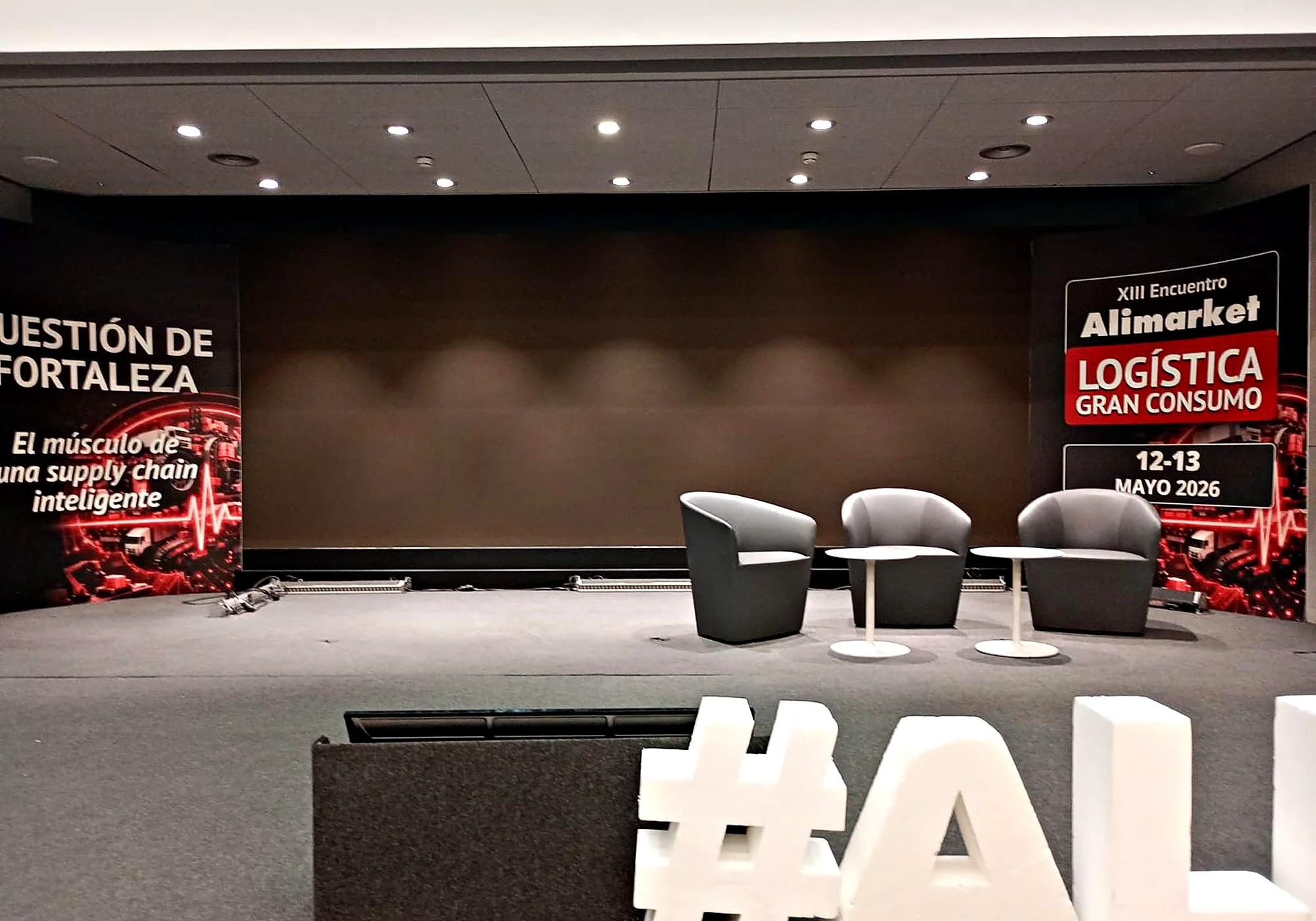 Escenario del XIII Encuentro Alimarket Logística Gran Consumo