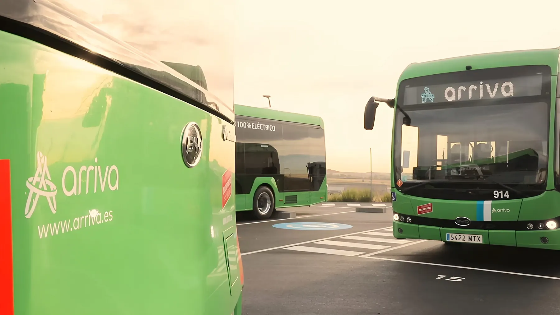 Autobús de Arriva rotulado