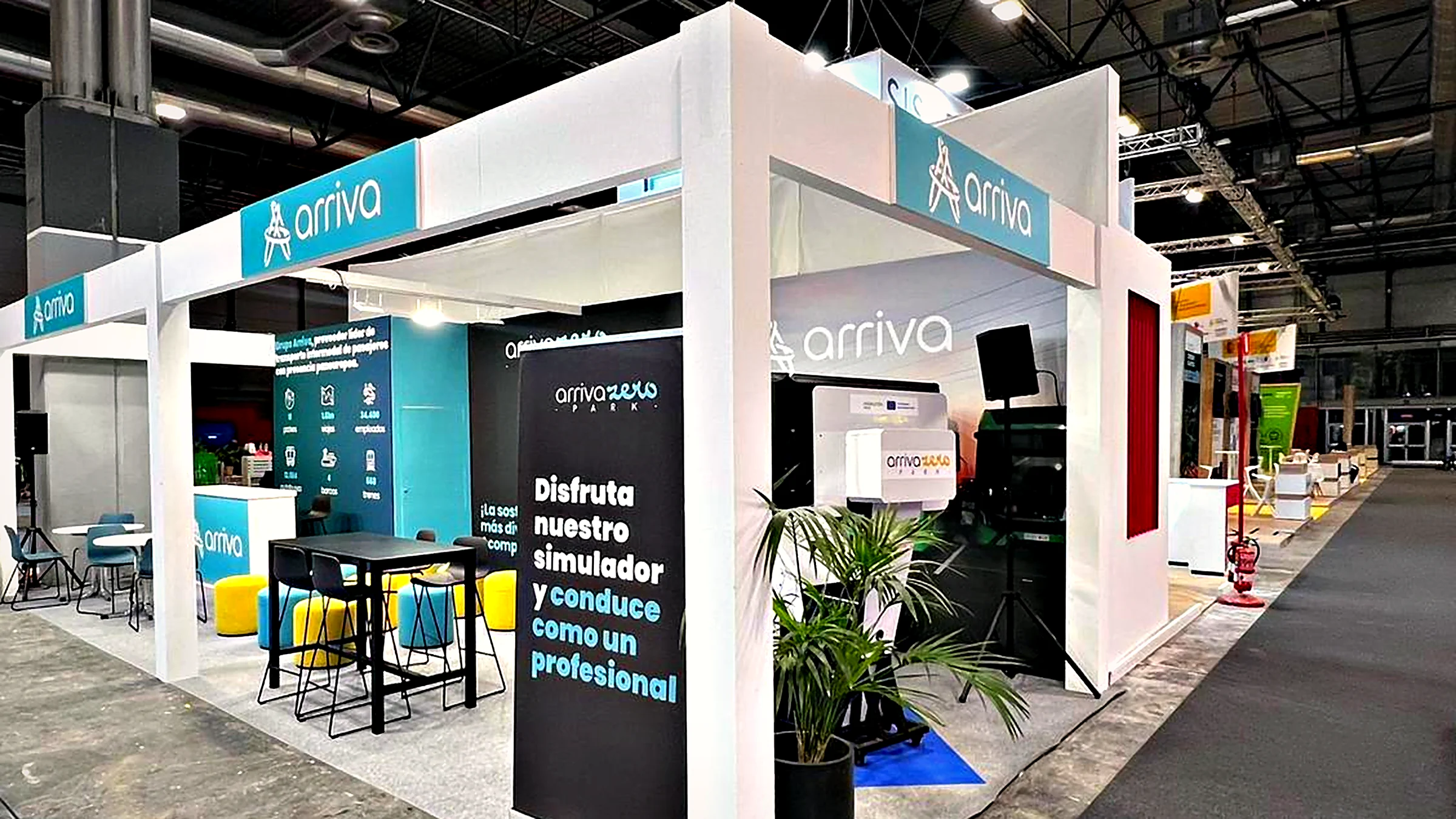 Stand de Arriva en una feria