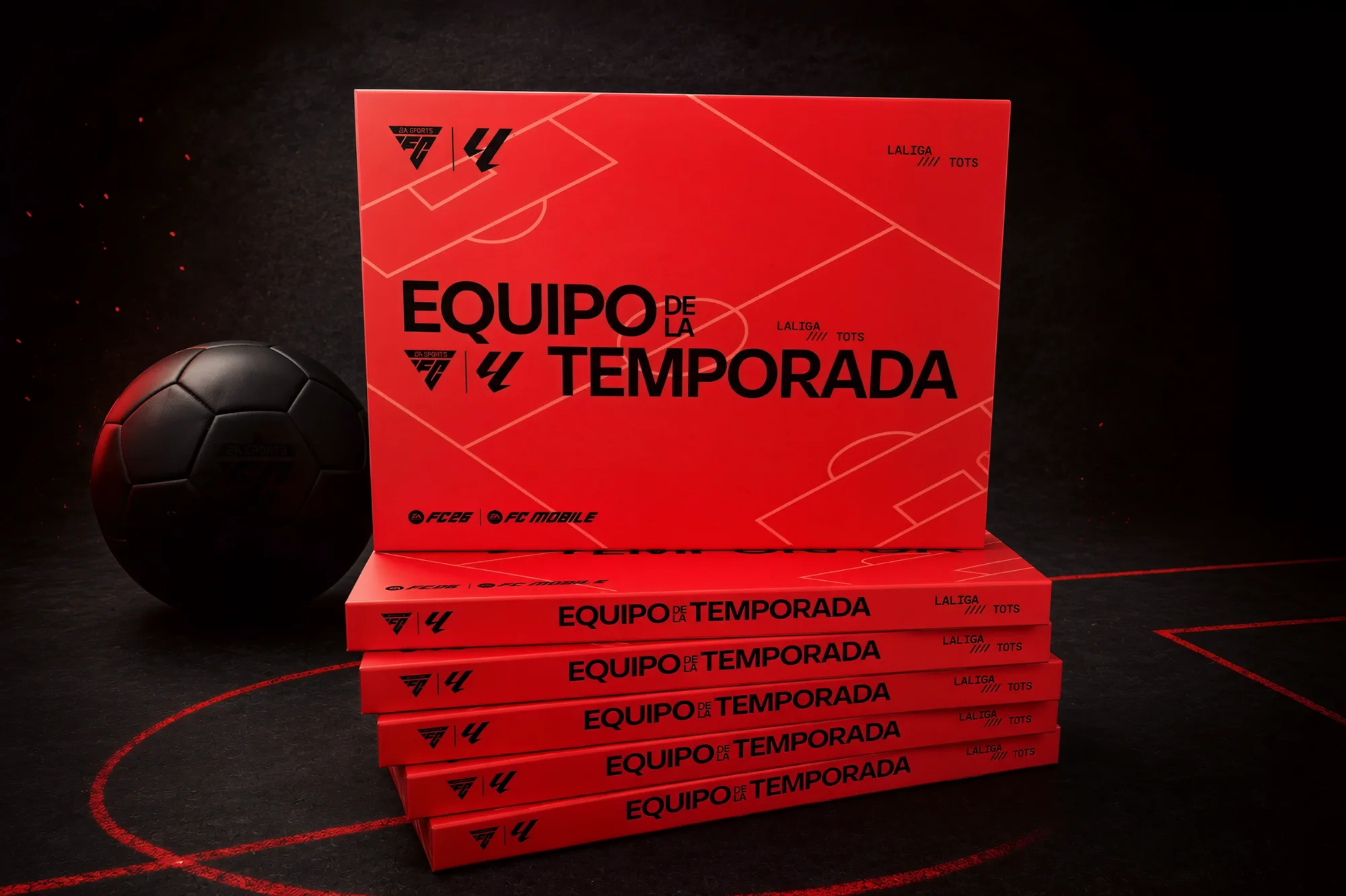 Cajas rojas Equipo de la Temporada de EA Sports FC
