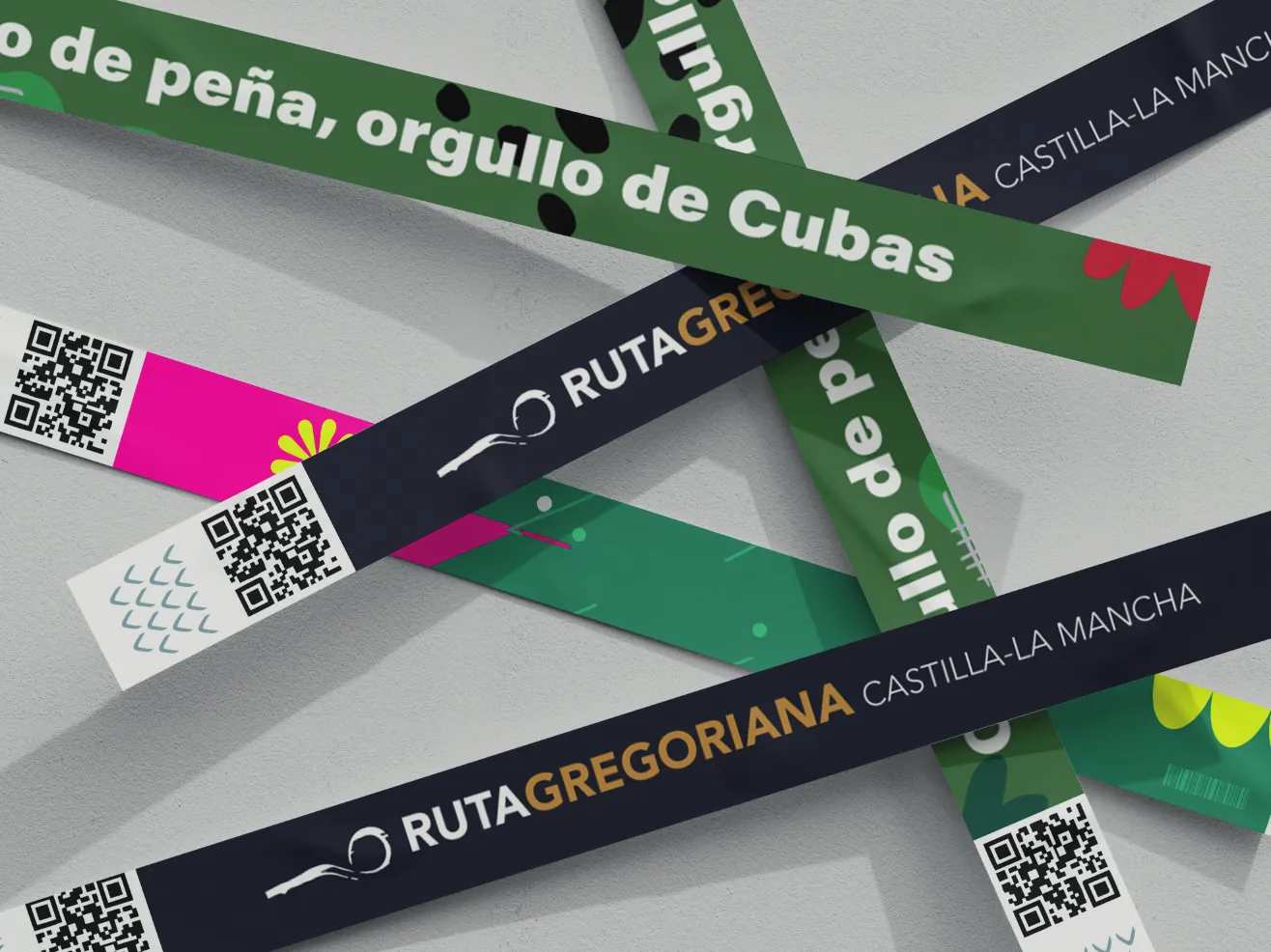 Pulseras de tela de la Ruta Gregoriana